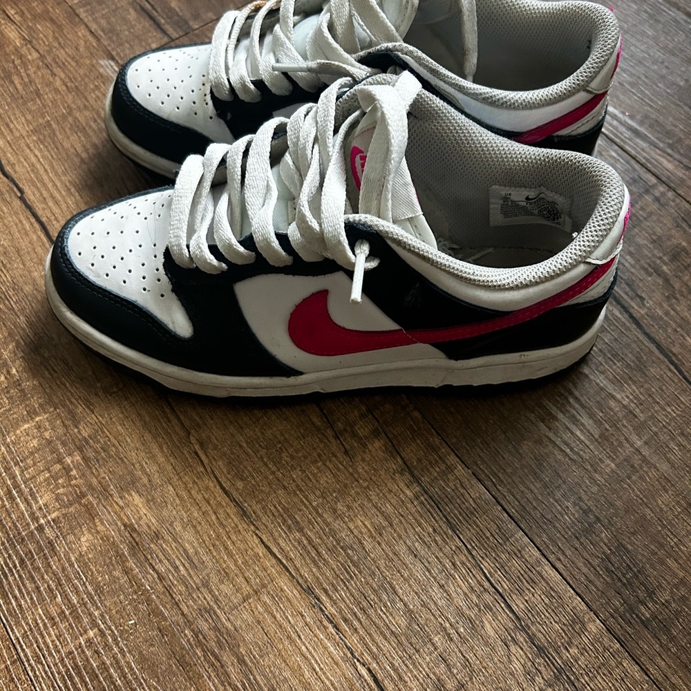 Nike Kids Black and Pink Sneakers